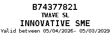 TWAVE SL Innovative SME Certification