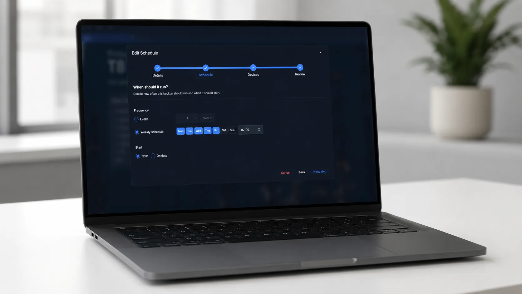 T8 Explorer 1.1: Scheduled Backups